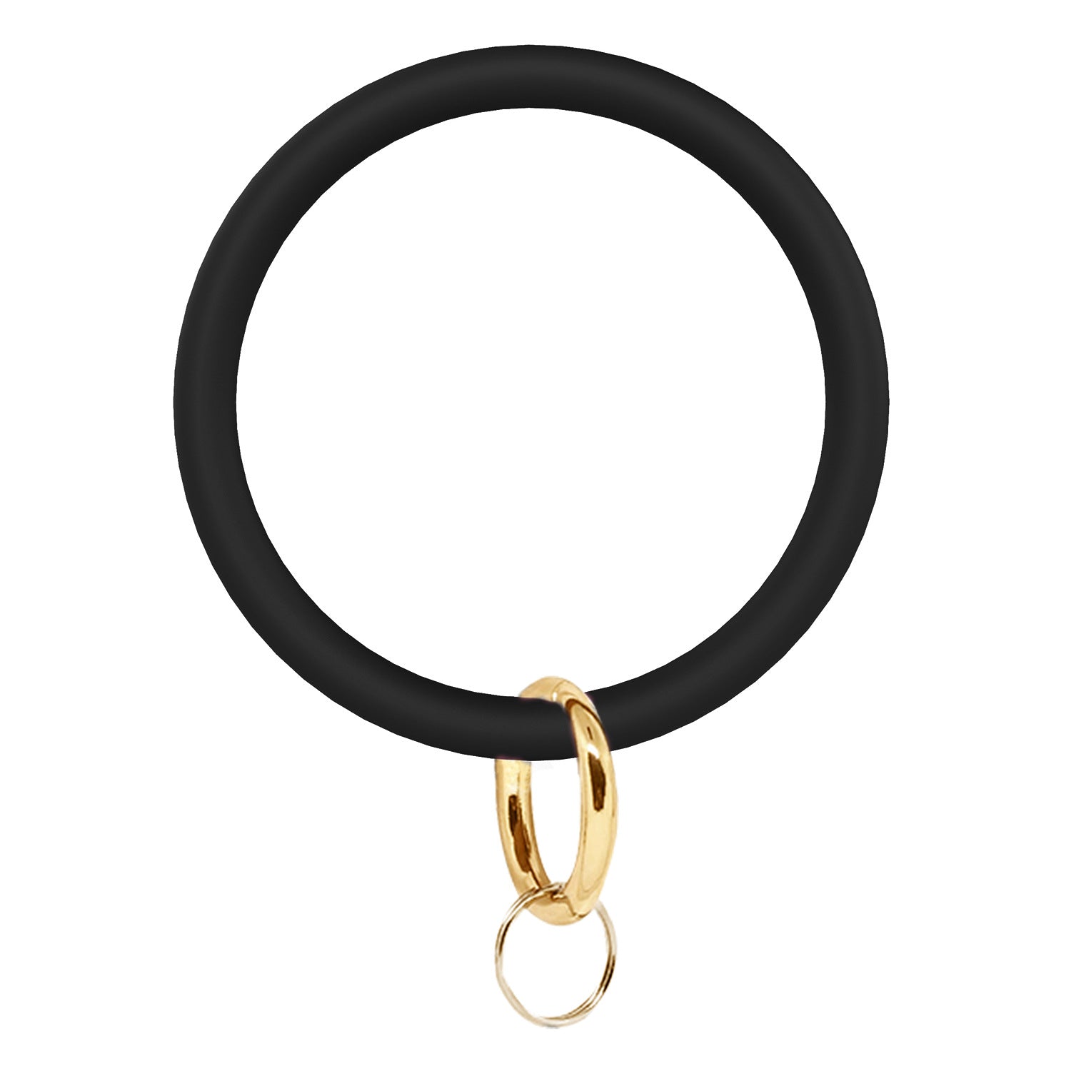 Keychains de pulsera de silicona redonda al por mayor
